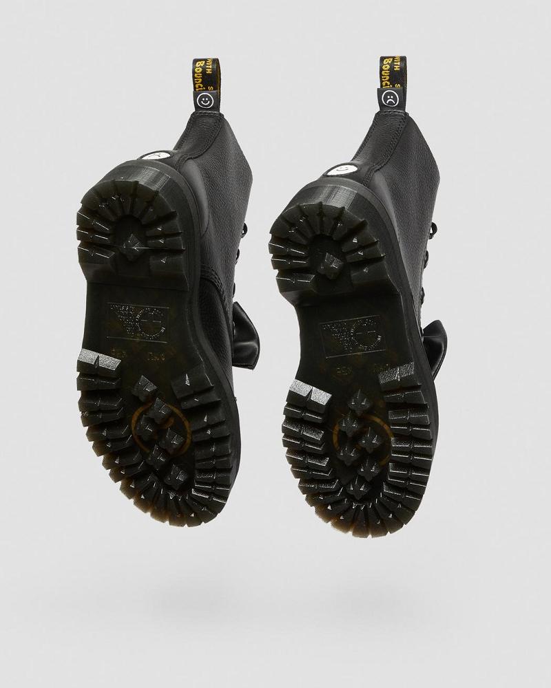 Dr Martens Sinclair Lazy Oaf Læder Platform Støvler Dame Sort | DK 254LIS